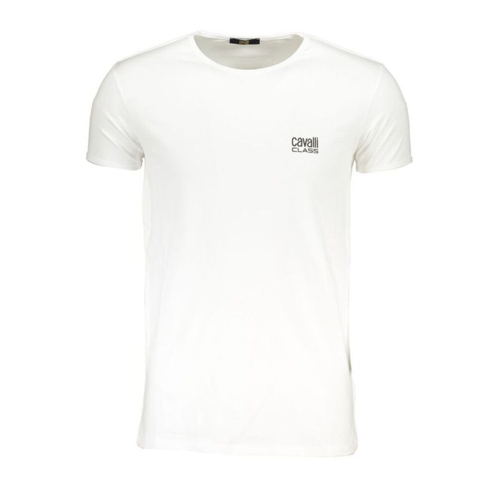 Cavalli Class Bianco Cotton Men Men's T-Shirt